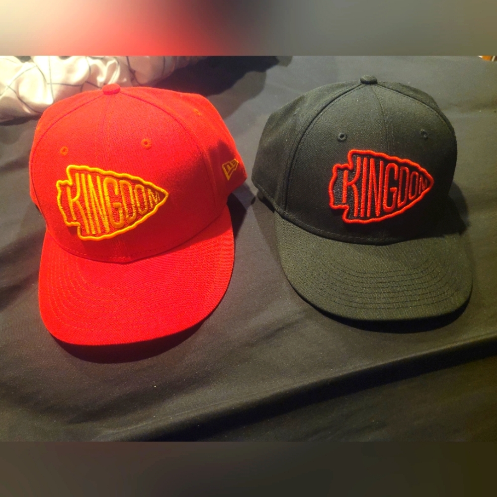 Kansas City Chiefs low profile fitted hat size 8